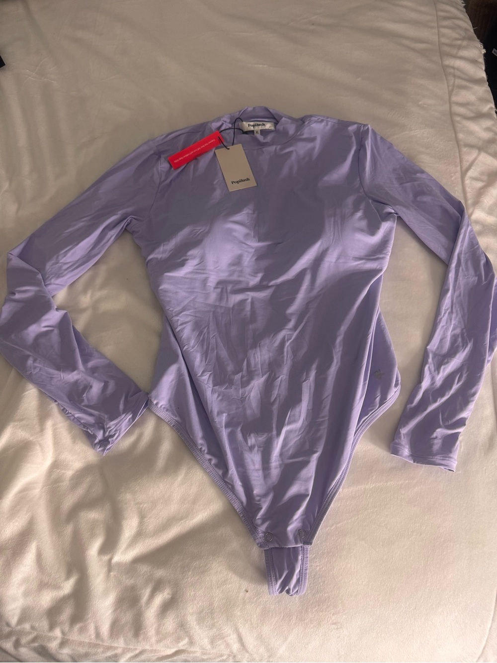 Popilush tummy control seamless shaper long sleeve turtleneck thong bodysuit - Picture 9 of 10
